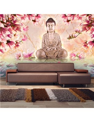 Fotomurale  Buddha e magnolia